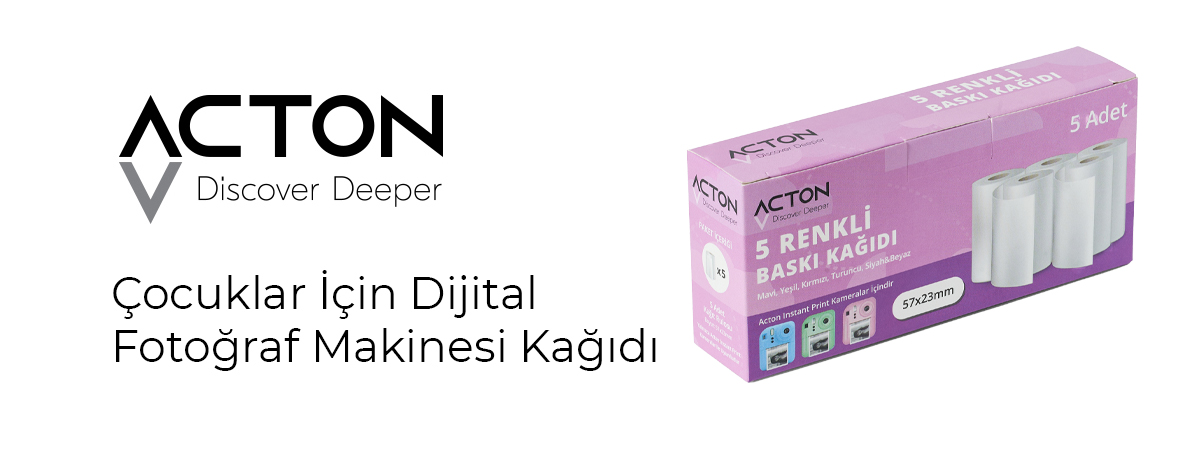 ACTON Çocuk Fotoğraf Makinesi Kağıdı